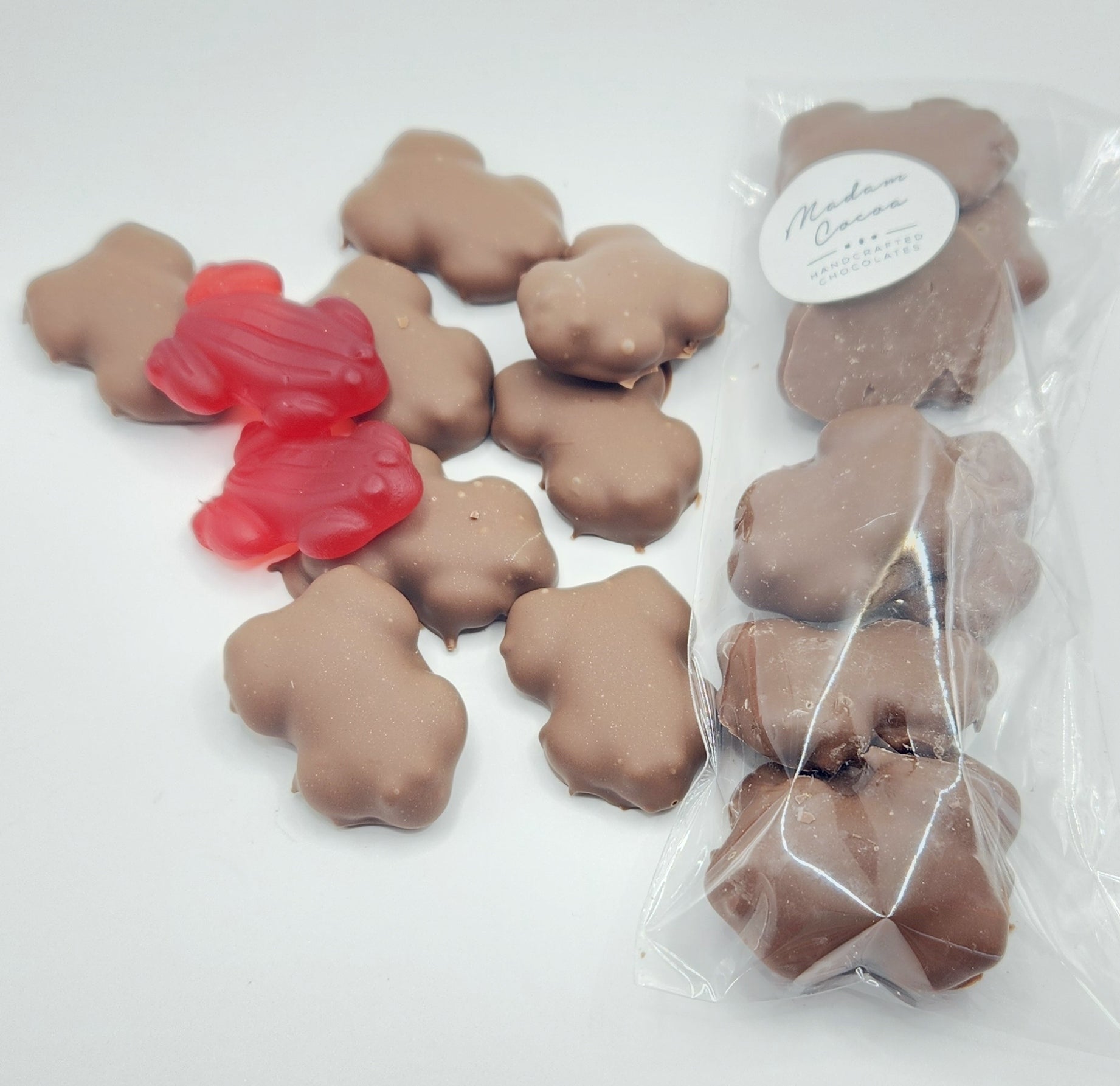 Chocolate Coated Red Frogs