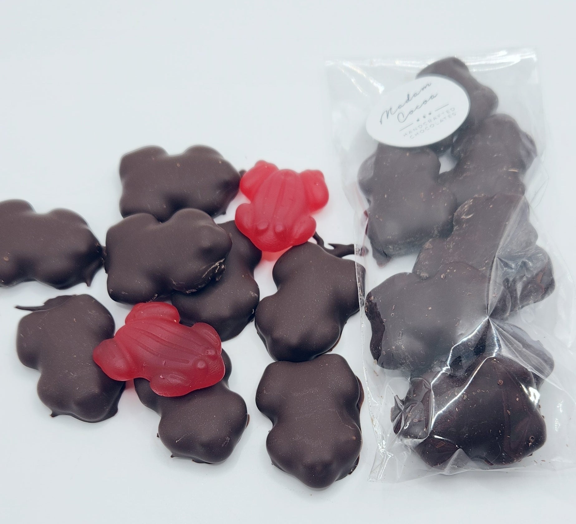 Chocolate Coated Red Frogs